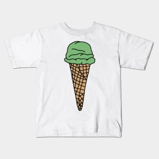 matcha green tea ice cream Kids T-Shirt